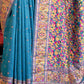 Shop Blue Silk Saree Online-STORI