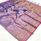 Purple Handloom Woven Silk Saree Online in India