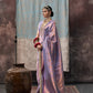 Purple Handloom Woven Silk Saree Online in India