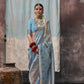 Blue Handloom Woven Silk Saree Online in India