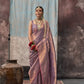 Mauve Handloom Woven Silk Saree Online in India