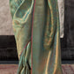 Green Handloom Woven Silk Saree Online in India