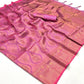 Pink Handloom Woven Silk Saree Online in India