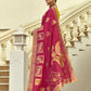 Shop Rani Pink Handloom Silk Saree for Festive Wear at STORI.