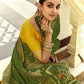 Shop Mehndi Green Handloom Silk Saree for Festive Wear at STORI.