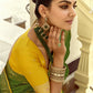 Shop Mehndi Green Handloom Silk Saree for Festive Wear at STORI.