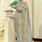 Shop Light Grey Handloom Silk Saree for Festive Wear at STORI.