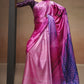 Pink & Purple Bollywood Satin Crepe Sarees Online in India