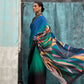 Multicolor Printed Pure Crepe Silk Sarees Online in India & USA - STORI