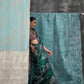  Green Printed Pure Crepe Silk Saree Online in India & USA - STORI