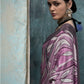 Soot Grey Floral Silk Sarees Online in India & USA - STORI