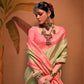 Olive Green Handloom Woven Silk Saree Online in India & USA