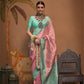 Pastel Pink Handloom Woven Silk Saree Online in India