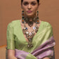 Purple Handloom Woven Silk Saree Online in India