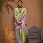 Purple Handloom Woven Silk Saree Online in India