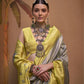 Grey Handloom Woven Silk Saree Online in Indi