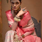 Light Beige Handloom Woven Silk Saree Online in India