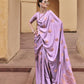 Purple Satin Silk Saree Online in India