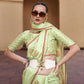 Tea Green Satin Silk Saree Online in India