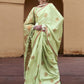 Tea Green Satin Silk Saree Online in India