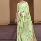  Tea Green Satin Silk Saree Online in India
