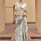 Grey Satin Silk Saree Online in India