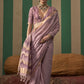 Purple Spun Handloom Woven Silk Saree Online in India