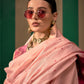 Pink Spun Handloom Woven Silk Saree Online in India