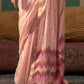 Pink Spun Handloom Woven Silk Saree Online in India