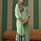  Pear Green Spun Handloom Woven Silk Saree Online in India