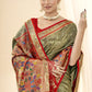 Olive Green Tissue Silk Paithani Saree Online Store in India