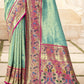 Pear Green Tissue Silk Paithani Saree Online Store in India
