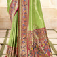 Bright Green Tissue Silk Paithani Saree Online Store in India