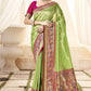 Bright Green Tissue Silk Paithani Saree Online Store in India