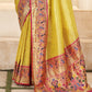 Yellow Tissue Silk Paithani Saree Online Store in India