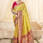 Yellow Tissue Silk Paithani Saree Online Store in India