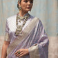 Lavender Banarasi Saree Shop Online-STORI