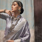 Lavender Banarasi Saree Shop Online-STORI
