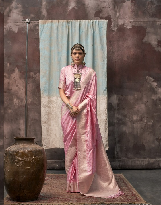 Pink Banarasi Saree Shop Online-STORI