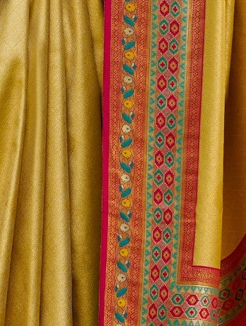 Buy Green Silk Saree Online-STORI