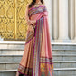 Shop Pink Silk Saree Online-STORI