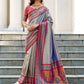 Shop Grey Silk Saree Online-STORI