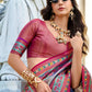 Shop Grey Silk Saree Online-STORI