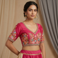 Floral Silk Thread & Zari Embroidered Designer Silk Blouse