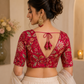 Rani Pink Kashmiri Heavy Embroidered Designer Blouse