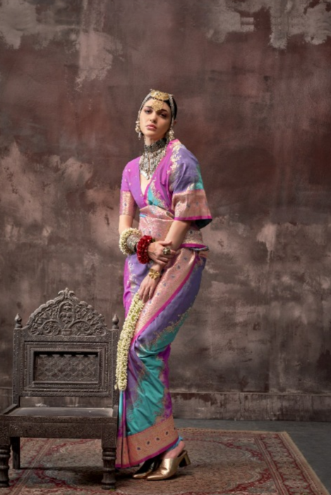 Bridal Banarasi Silk Saree Online-STORI
