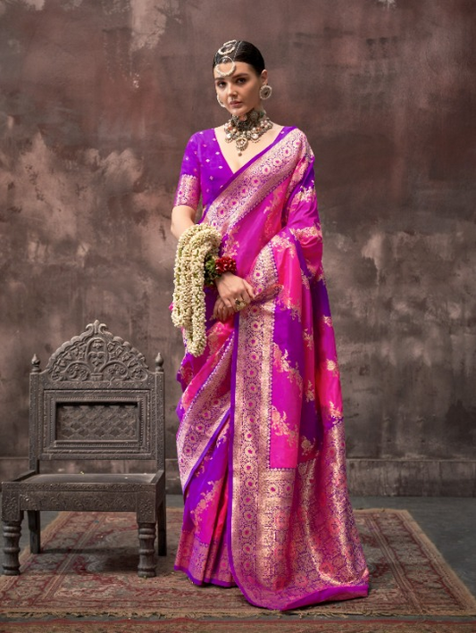 Bridal Banarasi Silk Saree Online-STORI