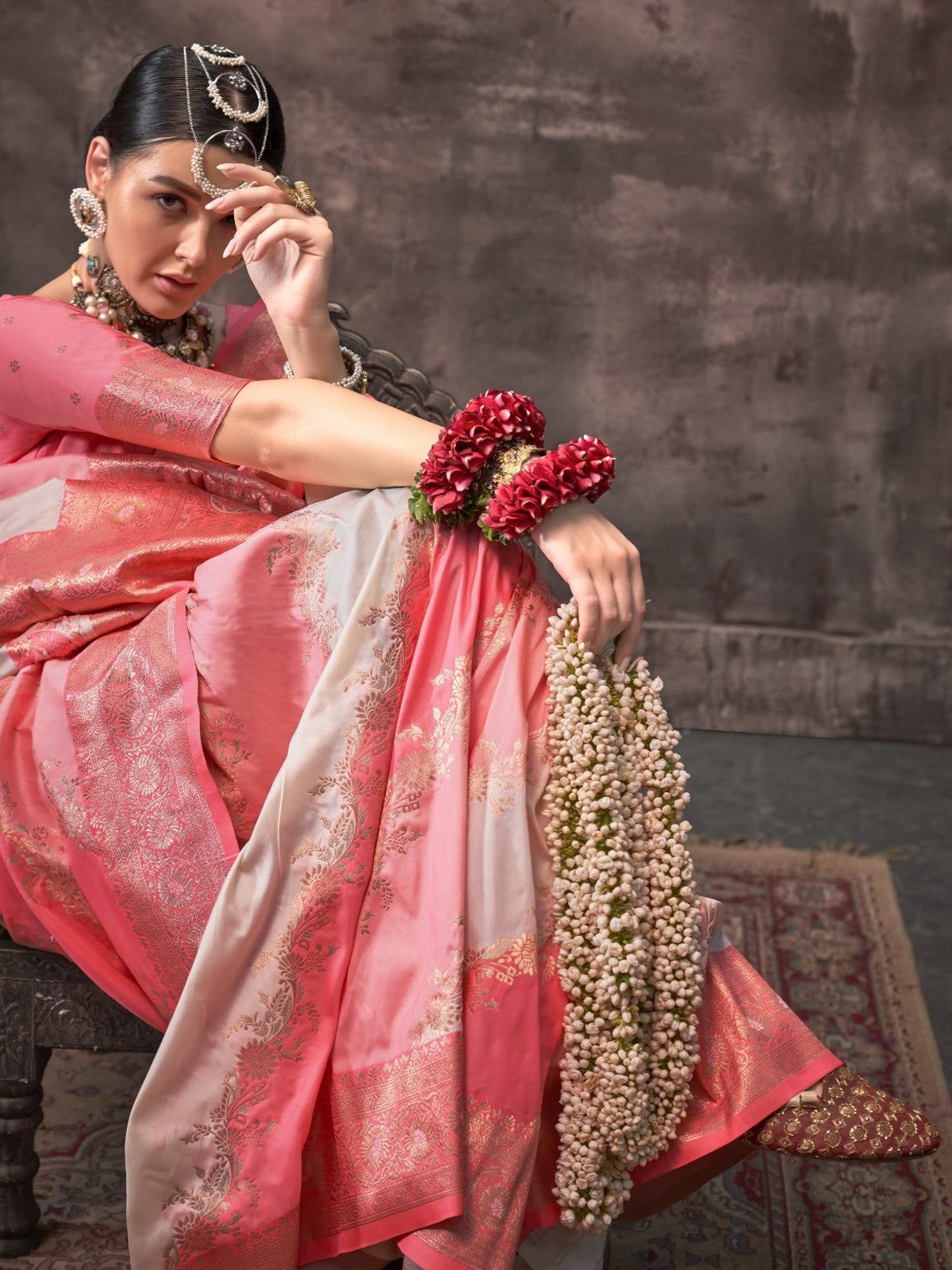 Bridal Banarasi Silk Saree Online-STORI