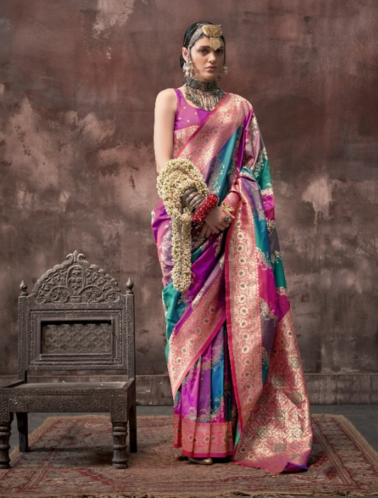 Bridal Banarasi Silk Saree Online-STORI