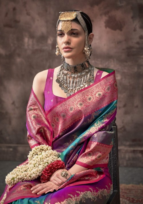 Bridal Banarasi Silk Saree Online-STORI